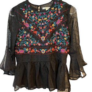 🆕 Francesca's Black Blouse NWT